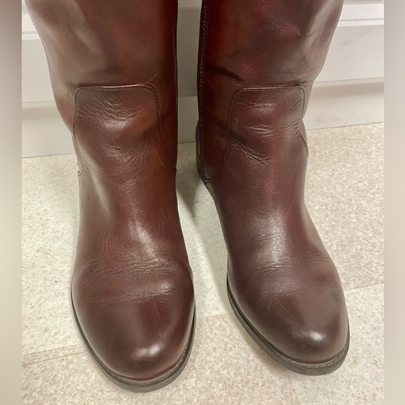 Gianni Bini Riding Boots Leather Brown Womens Size 6 - Picture 3 of 16